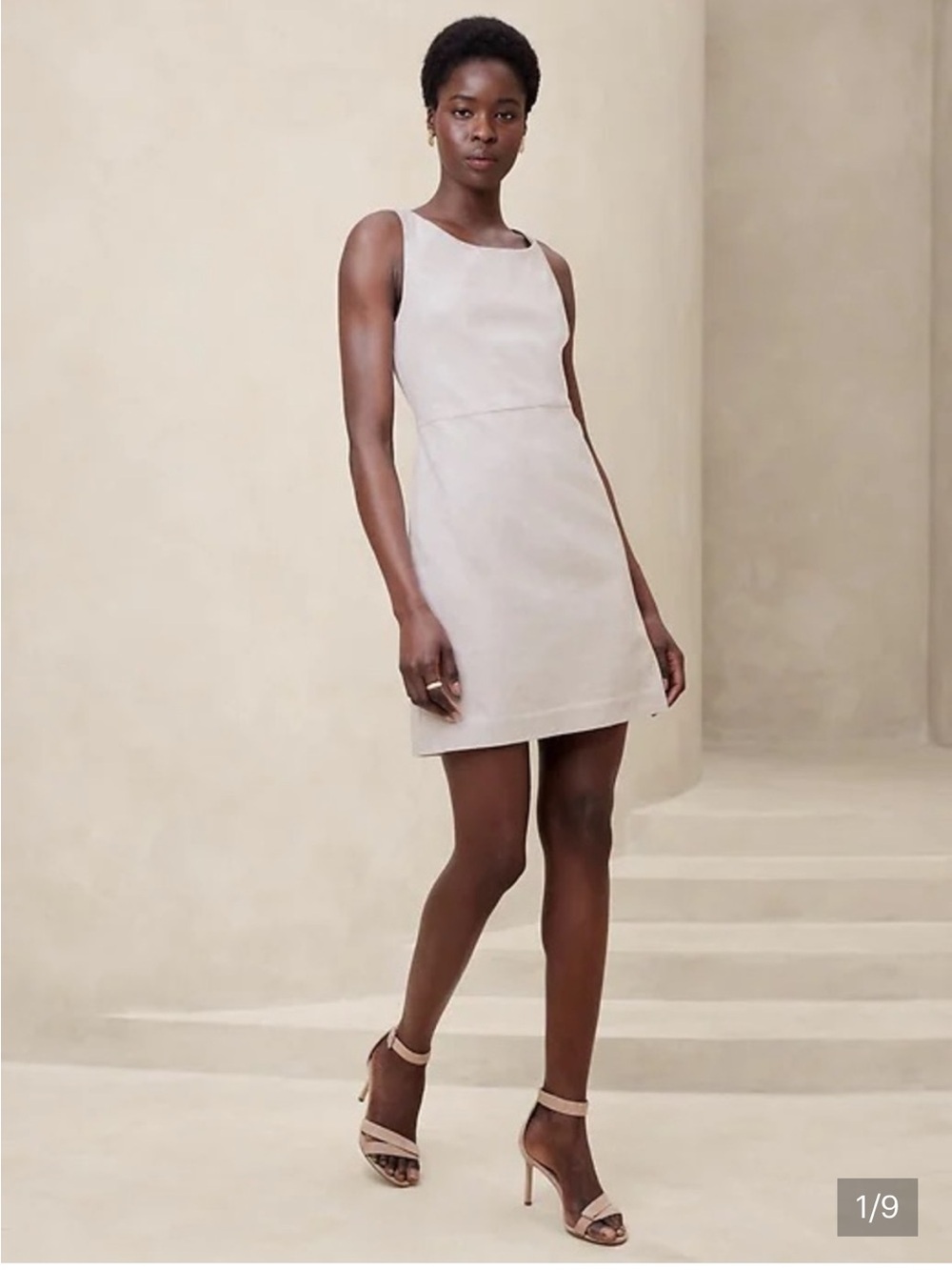 Banana Republic Factory Linen-Blend
Sheath Mini Dress- Flax. Size XS. Worn once